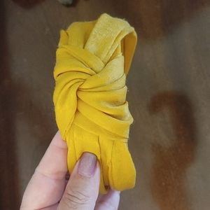 Anthropologie Silk Headband, saffron